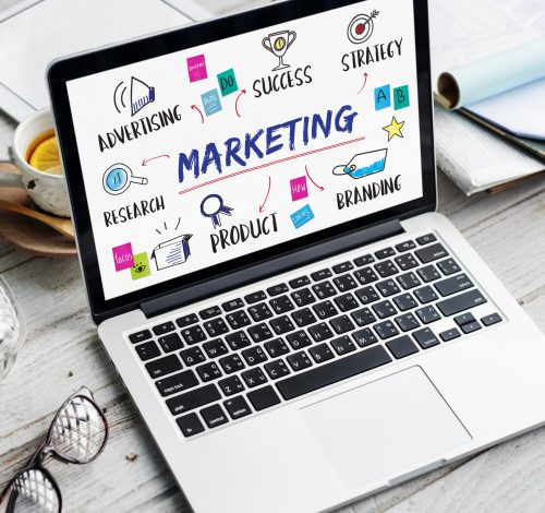 Marketing Ideas Share Research Planning Concept